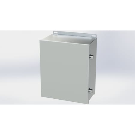 Saginaw Control & Engineering Electrical Enclosures, 12.13 in H, 6 in D, 10 in W, NEMA 3R, 4, 4X, 12, 13, 316 Stainless Steel SCE-12106CHNFSS6